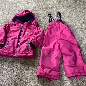 Kids Pink Jacket and Snow Pants Set